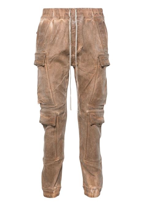 Jeans Mastodon Megacargo slim con vita media in marrone - uomo RICK OWENS DRKSHDW | DU01D1396SCF54